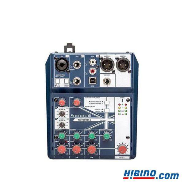 Soundcraft Notepad-5 アナログミキサー/USBオーディオインターフェース | 自...