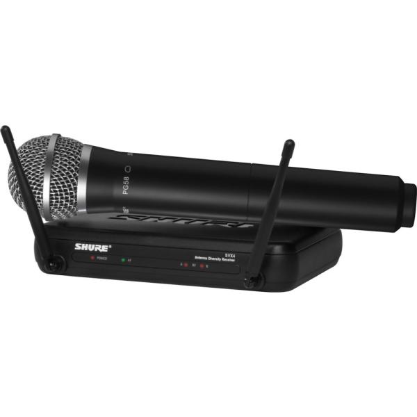 Shure SVX24/PG58 ワイヤレスマイク セット| ワイヤレスマイクシステム ハンドマイク...