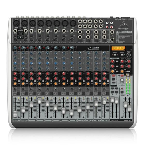 BEHRINGER QX2222USB XENYX アナログミキサー | USBオーディオインターフ...