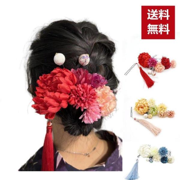髪飾リ 成人式 七五三 卒業式 着物 振袖 袴 和装 ヘアアクセ 髪留め 大人 子供 夏 祭り 盆踊...