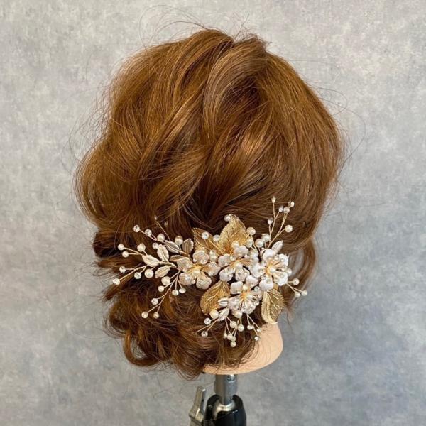 髪飾り かんざし パール 結婚式 アクセサリー ヘアアクセサリー 髪留め 着物 成人式 コーム 卒業...