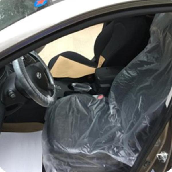 [Fumemo] 自動車 車 使い捨て 簡単 装着 簡易 ビニール シート カバー 車検 修理 整備...