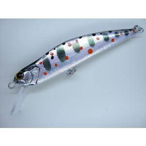 ハンドメイドミノー ホロアルミ アマゴ F75mm 4.5g 1点物