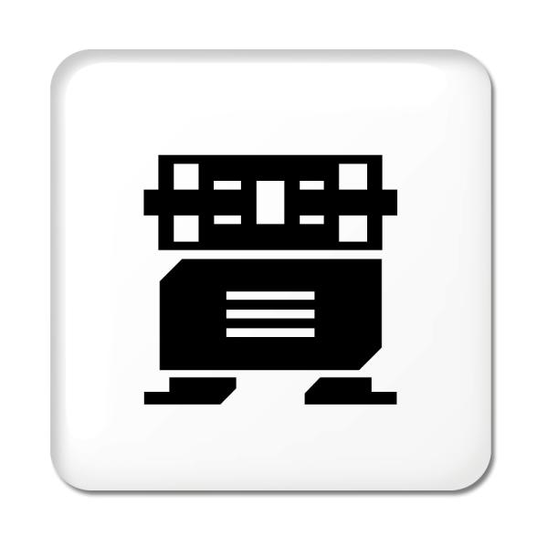 一文字漢字 缶バッジ スクエア型 【55】【貫】 当店 オリジナル 小さめ おしゃれ かわいい 【ポ...