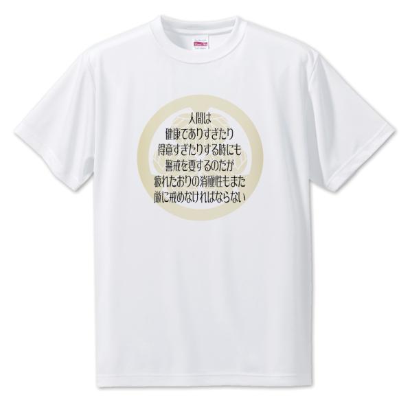 武将 名言 グッズ Tシャツ 徳川家康 21 人間は、健康でありすぎたり… オリジナル 戦国武将 座...