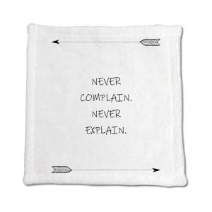 英語 名言 グッズ ハンドタオル Never Complain 33 アロー 200mm