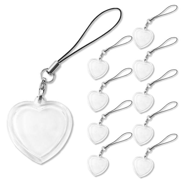 ハメパチ 【 □ ストラップ 】【 □ プチハート型 】 【 □ 10個セット 】 【OPP袋付き ...