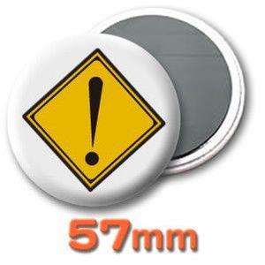 缶バッジ（道路標識）マグネット57mm