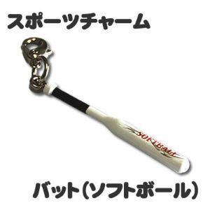 スポーツ チャーム 【 □ バット : ソフトボール 用 】グッズ 卒業記念品 卒部記念品 卒団記念...