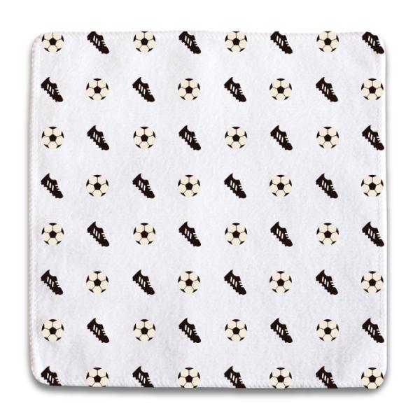 サッカー【□ハンドタオル】【□モノグラム】200×200mm プレゼント スポーツグッズ 卒業記念品...