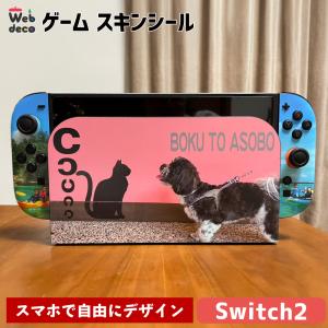 Web deco ゲームスキンシール 【 Switch2 】【単品】名入れ オーダーメイド プリント 写真アニメ ゲーム ステッカー プレゼント