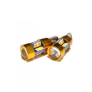 最新！5W級 爆光 T10 T16 LED バルブ19連 3030チップ搭載 ポジションランプ ウインカー アンバー/オレンジ 2個入り