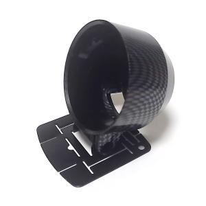 メーターカバー2連 (黒) ピラー 右用 60mm 汎用メーターパネル 後付け