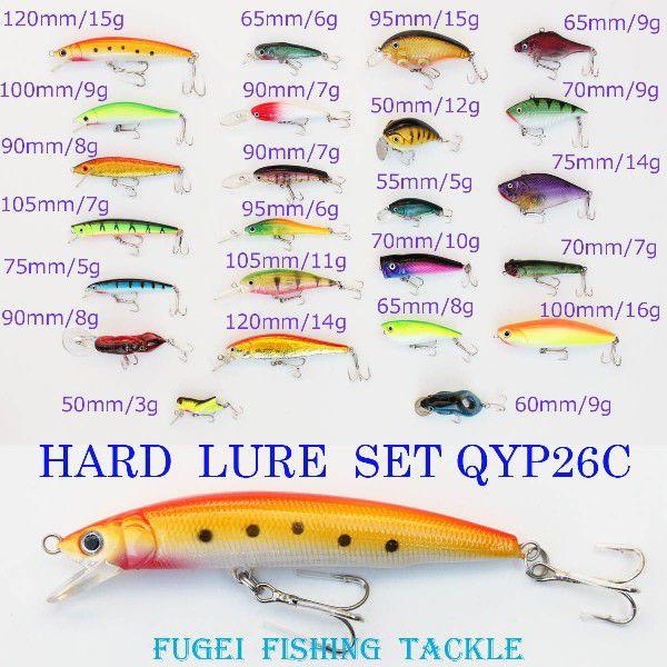 ハードルアー ルアー セット シャッド、ミノー、各種有 26個 Y12QYP26C