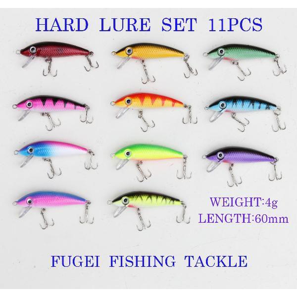 NEW 即納 ルアー セット ルアー フィッシング ハードルアー ミノー11個 セット 60mm/4...