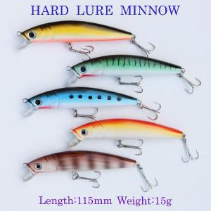 ミノー ルアー 10個セット　ハードルアー ルアーフィッシング用 ミノータイプ ハードルアー 10個セット 18g/15cm