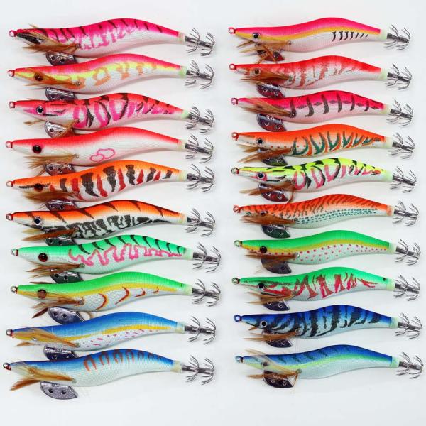 エギング 夜光 エギ 3.0/3.5号 20柄 20本 Y20egi3035hXY20M イカ釣り ...