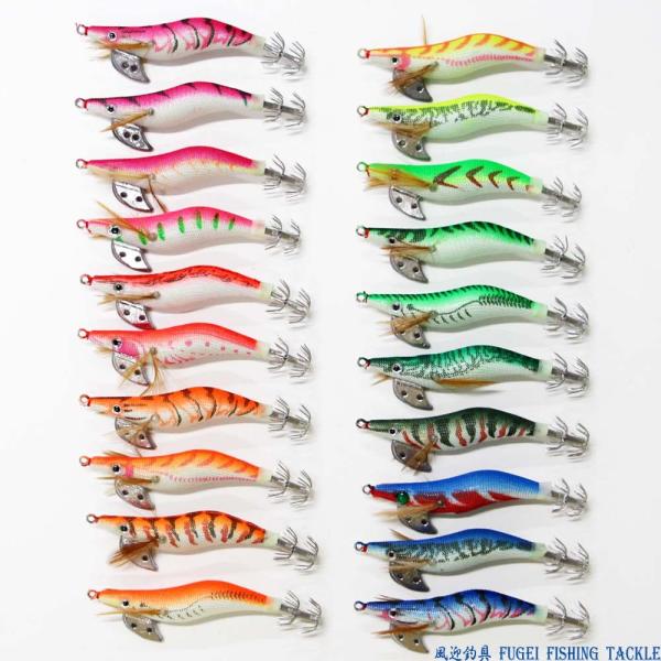 夜光 エギング イカ釣り エギングエギ 2.0号 8.5cm 20本セット Y20py20h20S