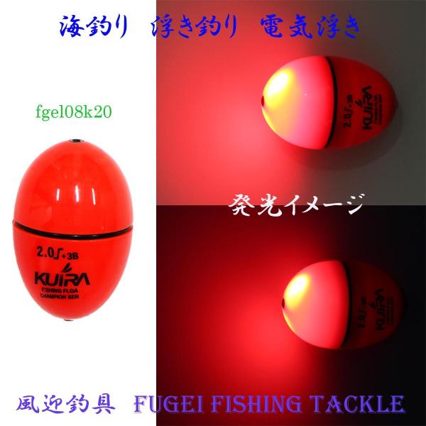 高輝度LED 海釣り用 円錐ウキ 2号オモリ適合 電気ウキ Y27fgel08k20 ABS素材