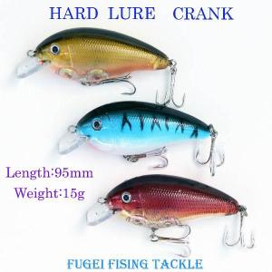 NEW  ルアーフィッシング 用 ハードルアー クランク 3個  95mm/15g Y12ckL03｜fun200988