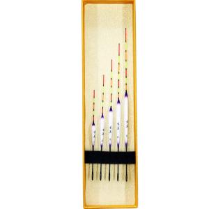底釣り用 カヤ へら浮き ウキ 全長32/34/36/38cm 4本 セット 竹足
