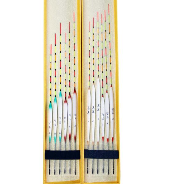 FUGEI 釣具 へら 浮き 全長22.5〜30.5cm 12本 セット ムクトップ  Y13uki...