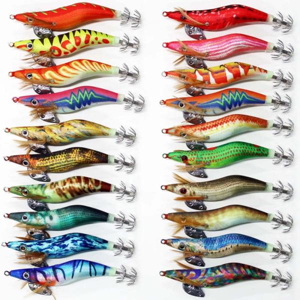 釣具 エギング イカ釣り仕掛け エギ 2.5号 20個 セット 25hpyN20 餌木