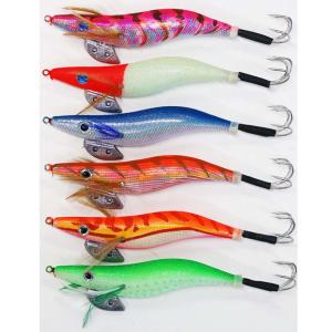 4.0号 タコ釣り エギ 8色柄 8本セット エギング 仕掛け