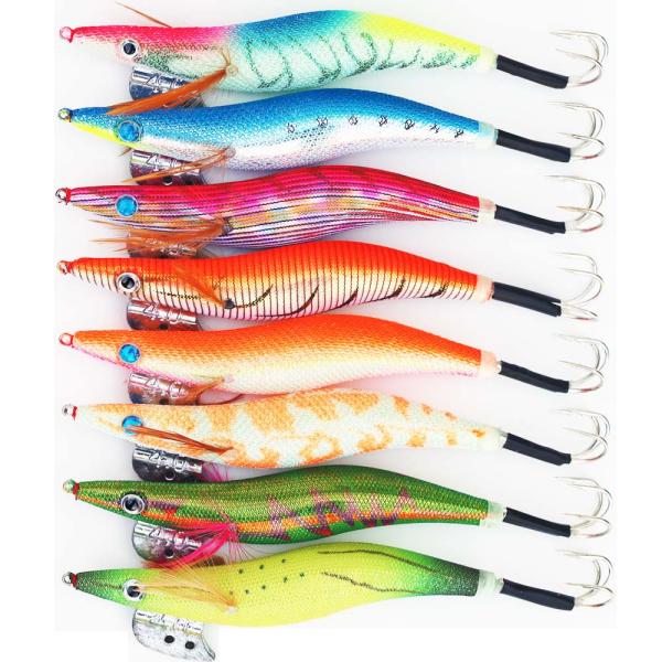 釣り具 蛸タコ釣り 4.0号 エギ 8種 8本 セット Y20takoegi40h8B エギング 仕...