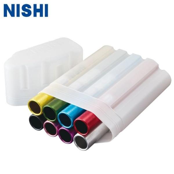 ニシスポーツ バトン 8本組 陸上競技 リレー 学校体育 運動会 アルミ NISHI F1012B