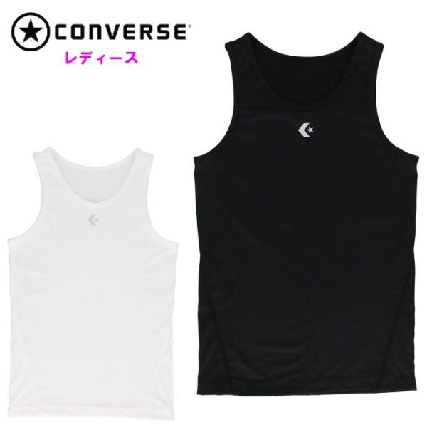 コンバース レディース コンプレッションインナー ノースリーブ コンプレッションシャツ バスケットボ...