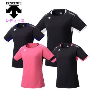 デサント レディース 半袖バレーボールシャツ 女性 スポーツウェア トレーニングウェア 練習着 Tシャツ 部活 DESCENTE DVB5223WB｜fun