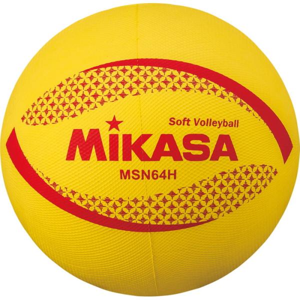 ミカサ mikasa 小学生用 ソフトバレーボール 黄 公認球 ジュニア 5,6年生用 重量約180...
