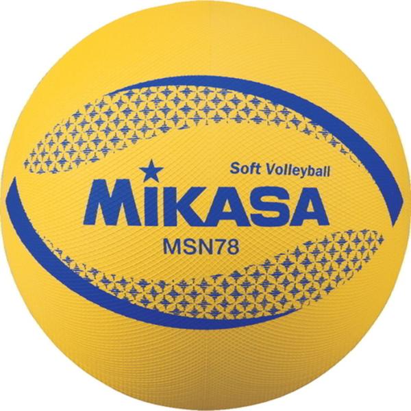 ミカサ mikasa  ソフトバレーボール 黄  検定球 公認球 一般 重量約210g 円周約78c...