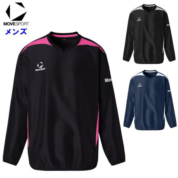ムーブスポーツ メンズ 長袖ウインドピステ バレーボール スポーツウェア トレーニング 運動 吸汗速...