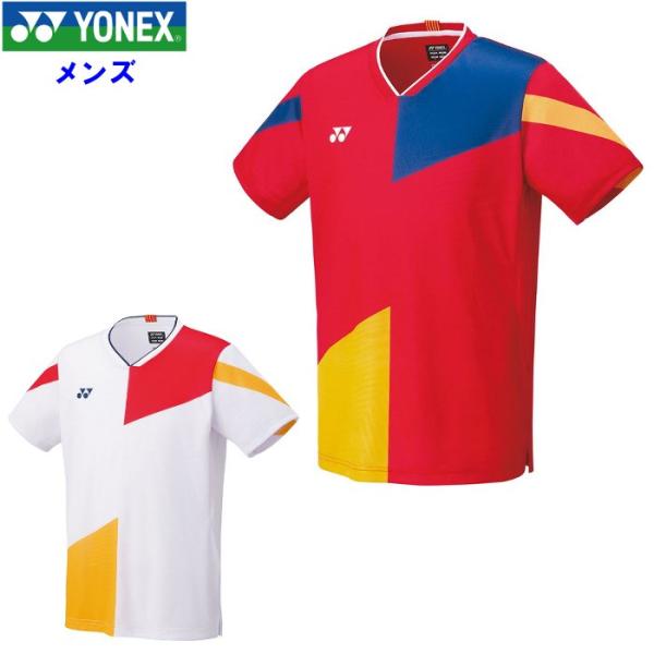 ヨネックス メンズ ゲームシャツ フィットスタイル 半袖シャツ Tシャツ テニス ソフトテニス バド...