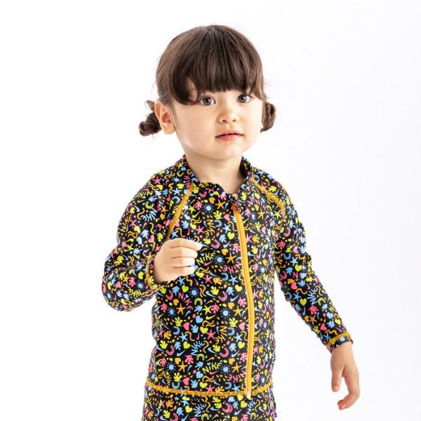 ナイキ ガールズ ラッシュガード 水着 長袖 スイムウェア スイミング 日焼け防止 UVカット 水遊...