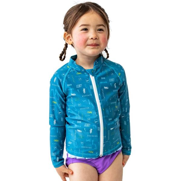 ナイキ ガールズ ラッシュガード 水着 長袖 スイムウェア スイミング 日焼け防止 UVカット 水遊...