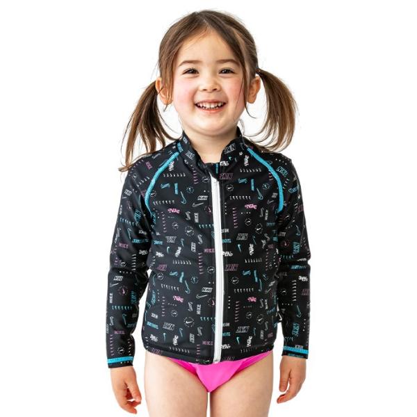 ナイキ ガールズ ラッシュガード 水着 長袖 スイムウェア スイミング 日焼け防止 UVカット 水遊...