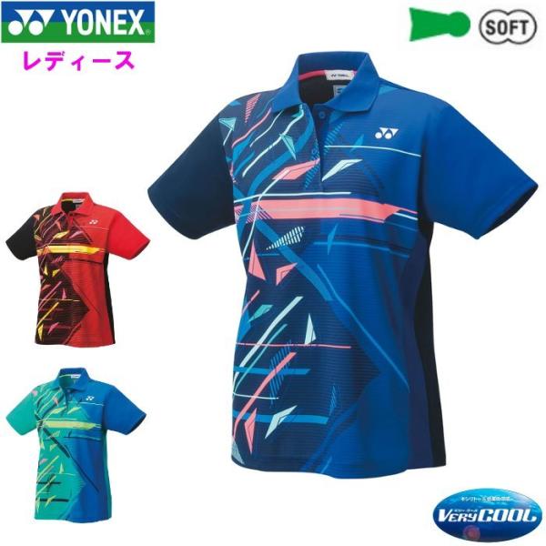 ヨネックス レディース ゲームシャツ ポロシャツ 半袖 バドミントン テニス ソフトテニス YONE...