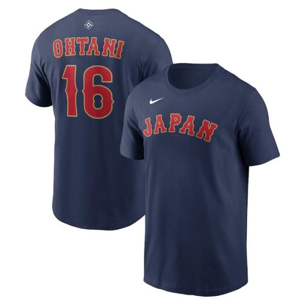 大谷 翔平 日本代表 NIKE WBC 2026 ネームアンドナンバー 背番号Tシャツ 野球 半袖 ...