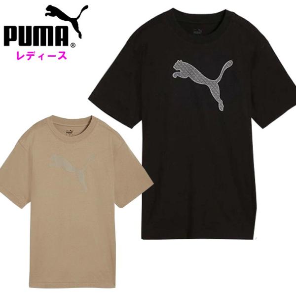 爆買 プーマ レディース グラフィック Tシャツ 女性 フィットネス トレーニングウェア 運動 スポ...