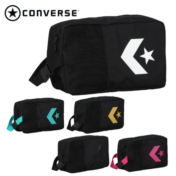 コンバース シューズバッグ 小物入れ スポーツバッグ バスケ ジム メンズ レディース ジュニア ブ...