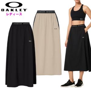 オークリー レディース ウーブンマキシスカート スカート 伸縮性 運動 女性 ジム ウォーキング OAKLEY FOA500532