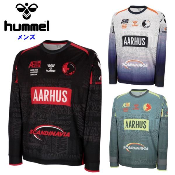 爆買 ヒュンメル メンズ プラクティス長袖Tシャツ 練習着 トレーニングウェア ロンT ホワイト ブ...