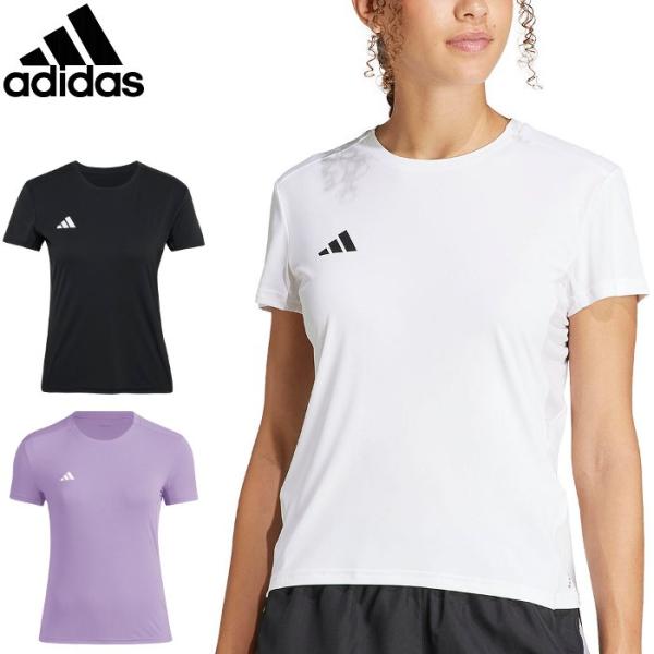 爆買 アディダス レディース ランニング半袖Tシャツ アディゼロ マラソン 陸上 ランナー 女性 ト...