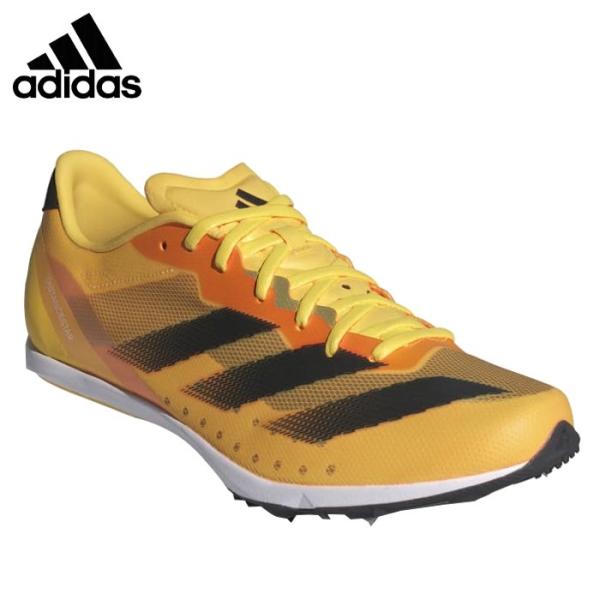 アディダス メンズ 陸上スパイク アディゼロ ディスタンススター スパイク シューズ 部活 陸上競技...