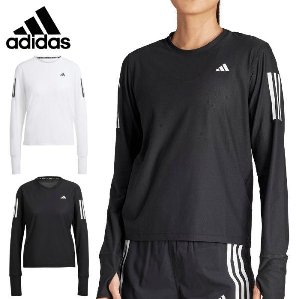 アディダス レディース ランニング 長袖Tシャツ 運動 スポーツウェア トレーニングウェア サッカー...