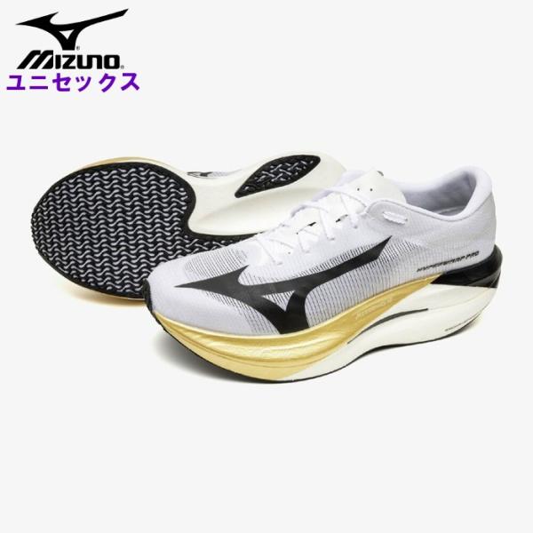 ミズノ ハイパーワープ プロ メンズ ランニングシューズ レディース マラソン ジョギング 陸上 レ...