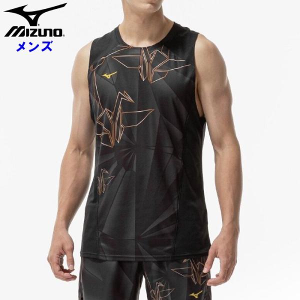 ミズノ メンズ タンクトップ ランニング マラソン ノースリーブシャツ ジョギング スポーツウェア ...